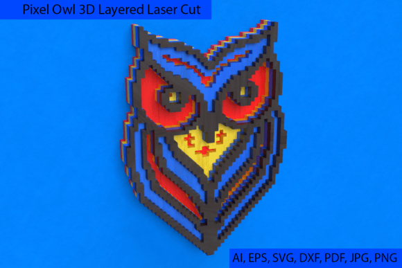 Crafting Dimensional Art with Pixel Owl 3D Layered Laser Cut