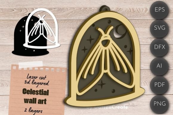 Create Stunning Butterfly Layered Wall Art with Insect SVGs
