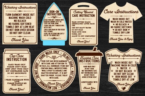 Creative Care Labeling: The Laser Cut Bundle