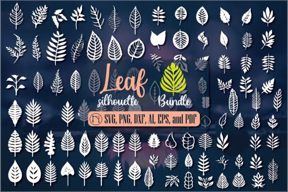 Cricut Leaf Silhouette SVG Mega Bundle