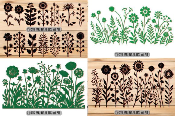 Cricut Paper Cut Wild Flowers SVG Bundle for Crafts