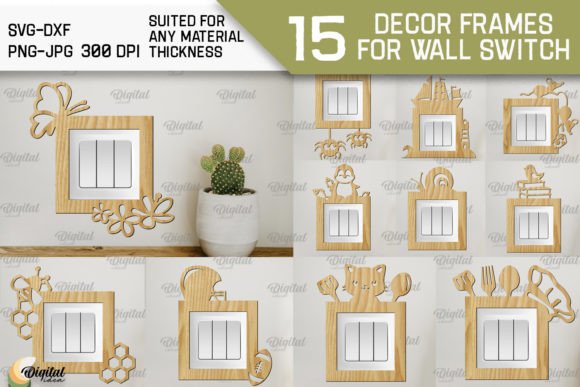Decor Frame for Wall Switch SVG Bundle