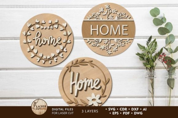 Decorative Wall Panels, Multilayer Files for Laser Cut