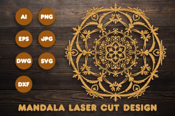 Intricate 3D Mandala SVGs for Laser Cutting Projects