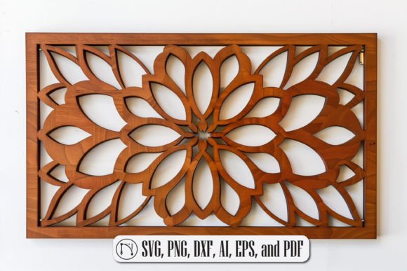 Laser Cut Mandala Wall Decor SVG Design