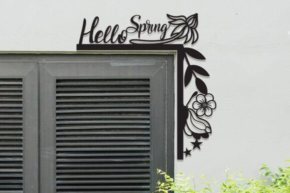 Laser Cut Spring Door Corner Svg: A Premium Design Asset