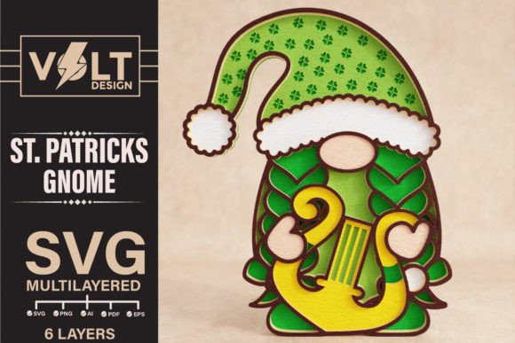 St. Patrick's Gnome Special SVG Cut File
