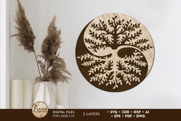 Tree Laser Cut Decorative Panel: Elevate Your Space with Artistic Woodwork
