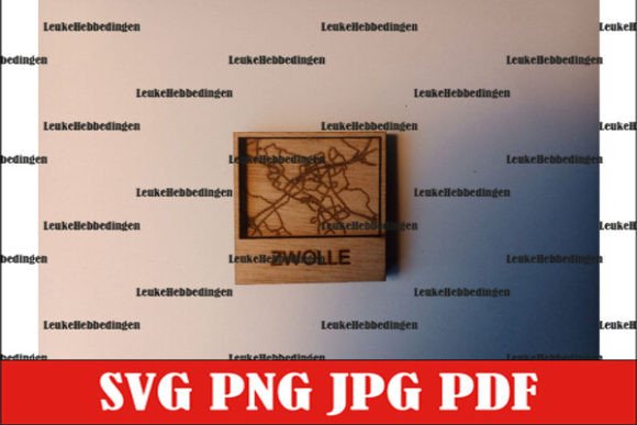 Zwolle City Map: A Laser-Ready Design for Your Projects